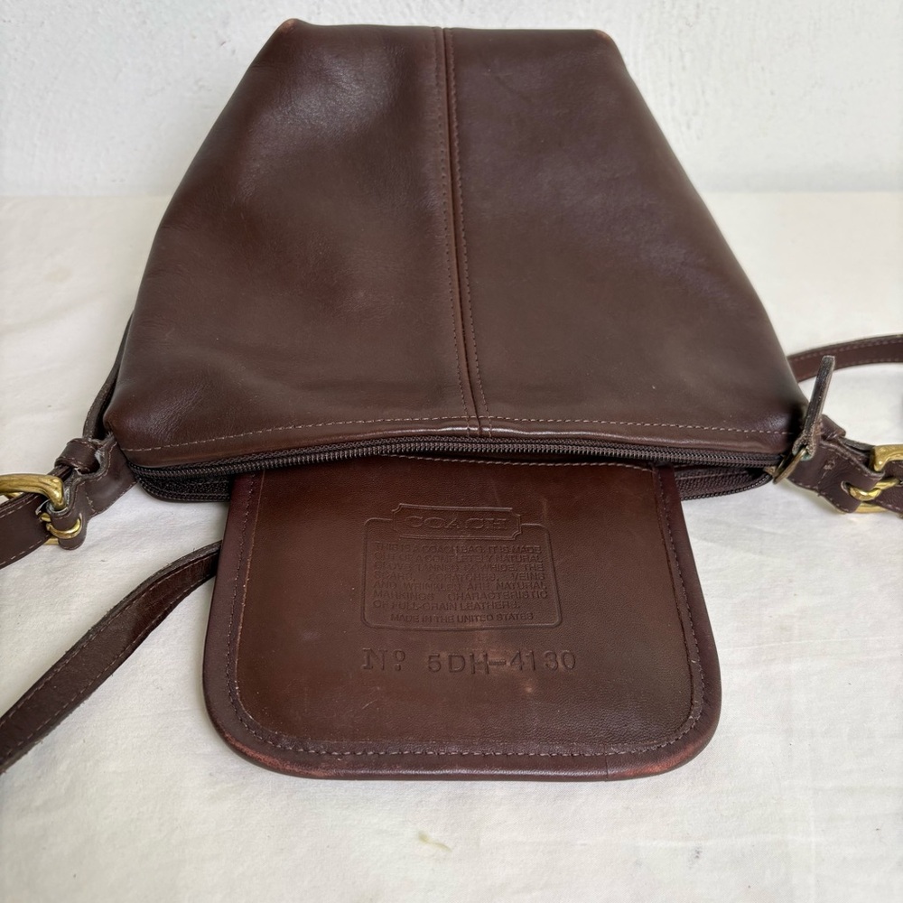COACH 4130 Vintage 1995 McDougal Leather Bucket Bag Crossbody Purse USA - Picture 5 of 16
